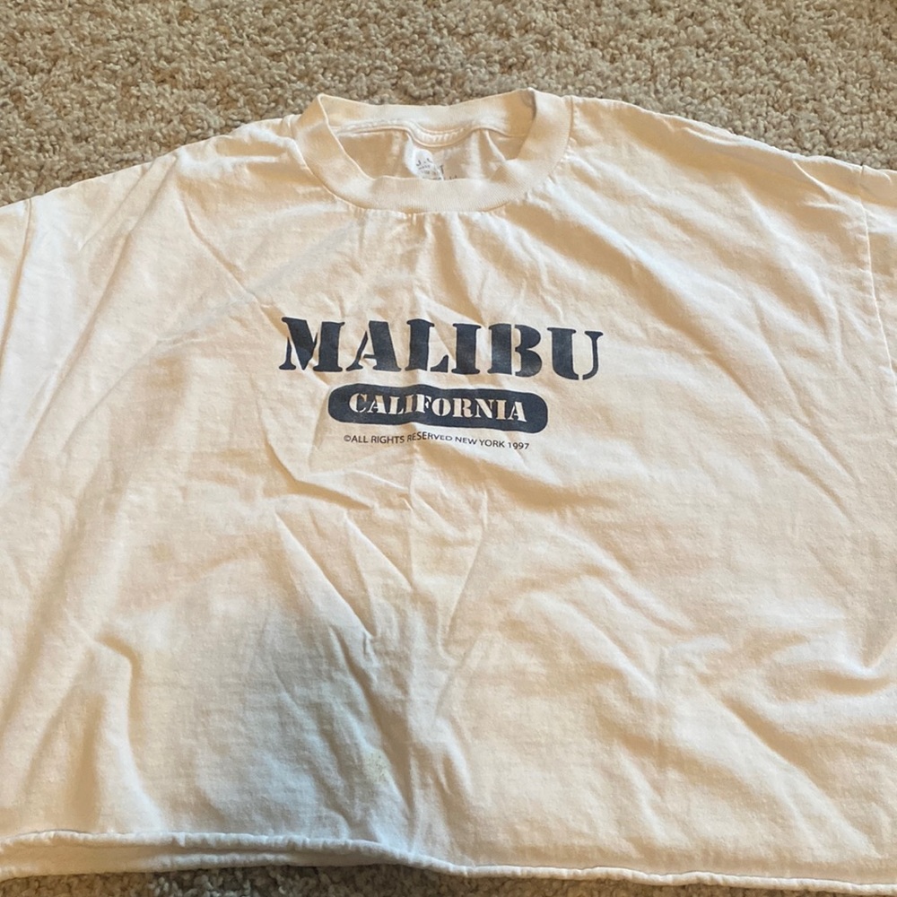 Brandy melville j. galt oversized cropped graphic tee